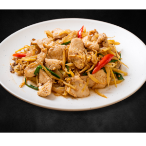 Stir-Fried Ginger and Mushrooms ( chicken or pork)