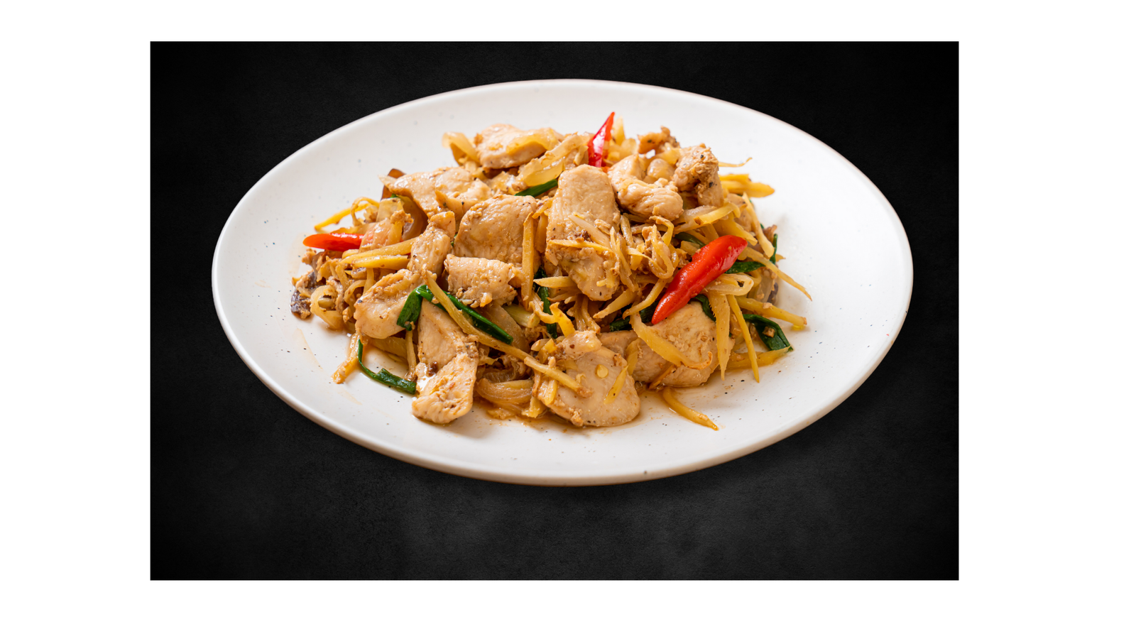 Stir-Fried Ginger and Mushrooms ( chicken or pork)