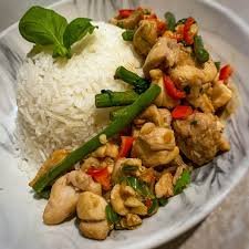 Pad Kaprow-Stir-Fried Chili and Basil (chicken, pork )